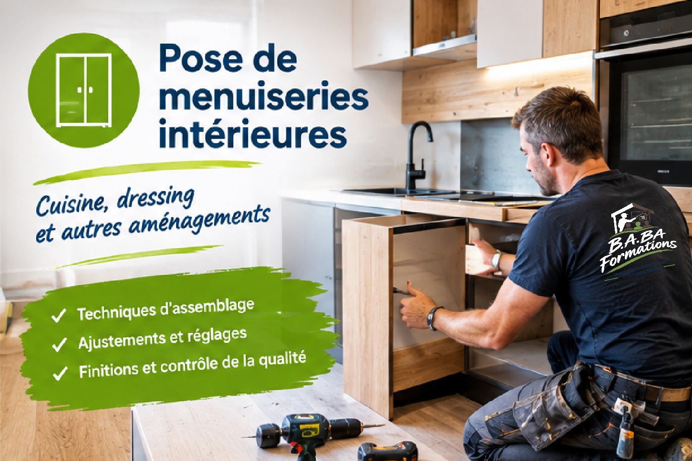 formation pose menuiserie 02 alt : Formation bâtiment & transmission de savoir-faire CRAB SO"